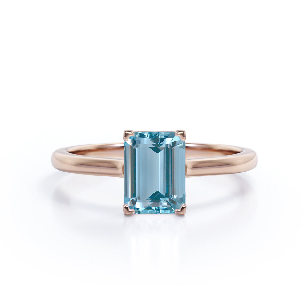 Aquamarine solitaire outlet